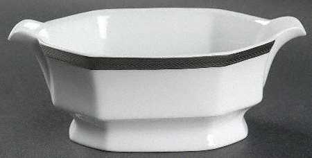 Equestrian Braid Platinum Gravy Boat