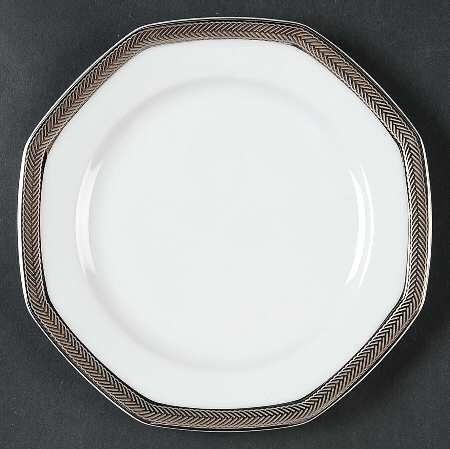 Equestrian Braid Platinum Bread & Butter Plate