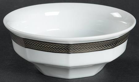 Equestrian Braid Platinum Fruit/Dessert (Sauce) Bowl