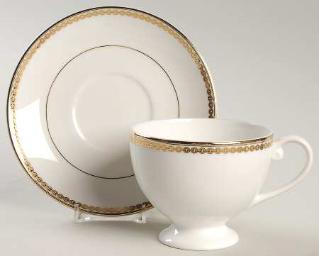 Footed Cup & Saucer Set