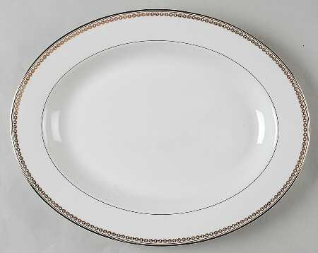 Claridge Gold 14" Oval Serving Platter