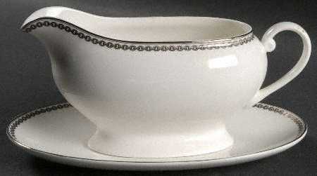Claridge Platinum Gravy Boat & Underplate
