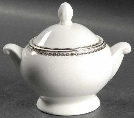Claridge Platinum Sugar Bowl & Lid