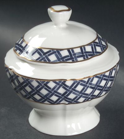 Lattice Sugar Bowl & Lid by Ralph Lauren China
