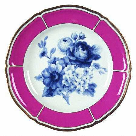 Lattice Floral Salad Plate