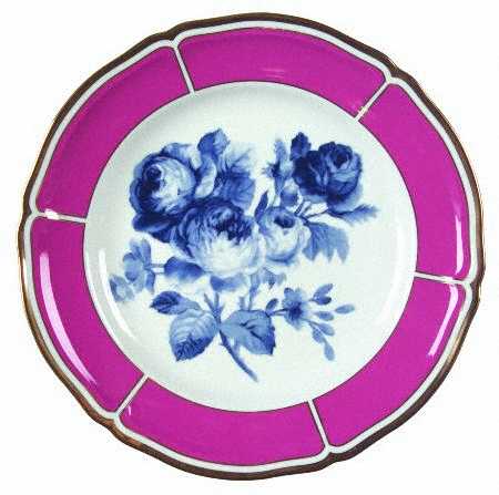 Lattice Floral Salad Plate