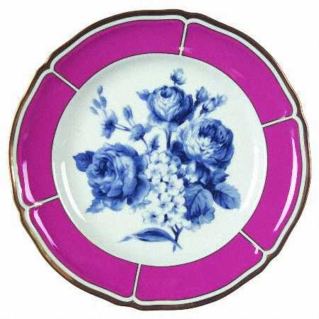 Lattice Floral Salad Plate