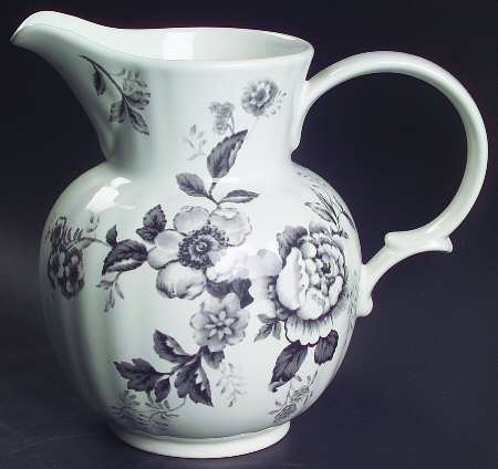 Morning Garden Black 32 Oz Pitcher