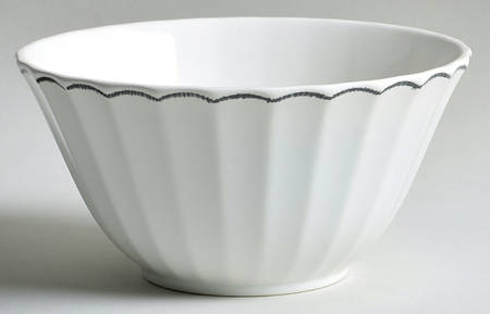 Featherstitch Black Coupe Cereal Bowl