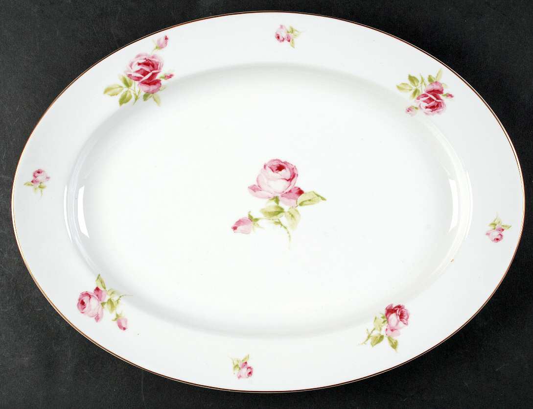 Hampton Blossom 15" Oval Serving Platter