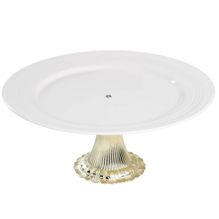 Tin Can Alley Cake Stand with 4"-5" Metal Pedestal  Hc