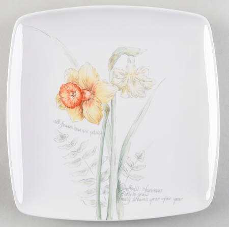 Artist Sketchbook Square Salad Plate by Lenox
