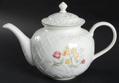 Artist Sketchbook Carved Teapot & Lid