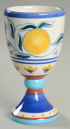 Majolica China Goblet