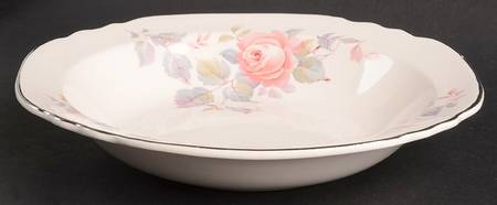 Rose Marie (Pearl Ivory) Rim Soup Bowl