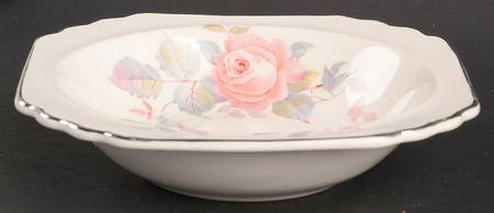 Rose Marie (Pearl Ivory) Rim Cereal Bowl