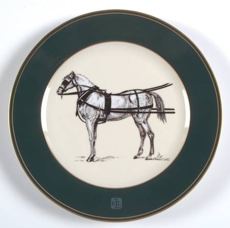 Equestrian Luncheon Plate