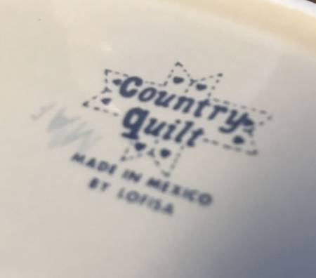 Country Quilt Spoon Rest/Holder (Holds 1 Spoon)