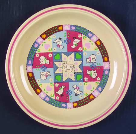 Country Quilt Luncheon Plate