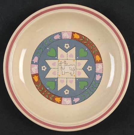 Country Quilt Bread & Butter Plate