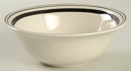 Cafe Stripe Black Open Sugar Bowl