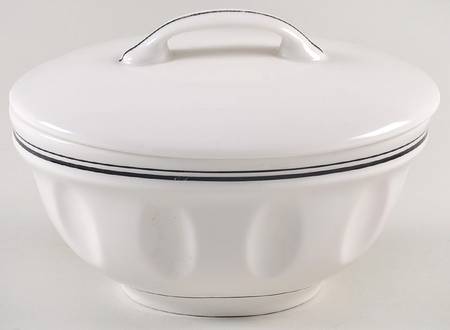 Cafe Stripe Black Sugar Bowl & Lid