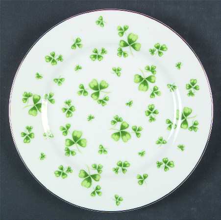 Shamrock St Patrick Salad Plate
