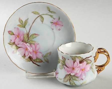 LEF52 Flat Demitasse Cup & Saucer Set