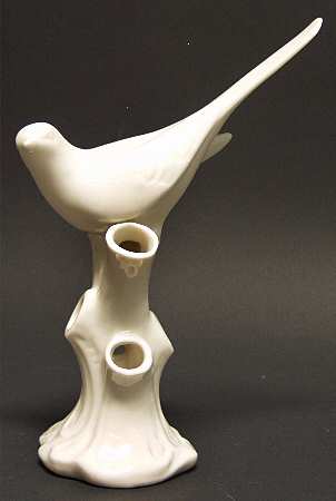 Bird Collection Cream Bird Figural Bud Vase