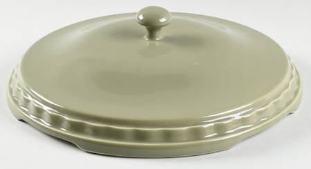 Woven Traditions Sage Ceramic Lid for 10" Pie Baking Plate