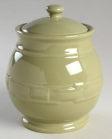 Woven Traditions Sage Small Canister & Lid
