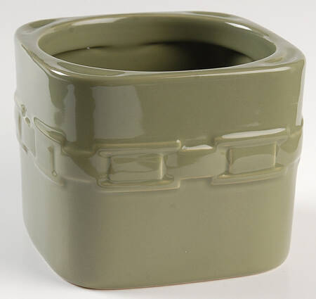Woven Traditions Sage Small Square Canister No Lid