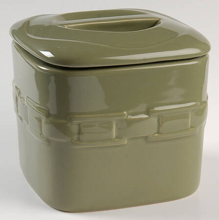 Woven Traditions Sage Small Square Canister & Lid