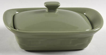 Woven Traditions Sage 10 Oz Individual Casserole & Lid
