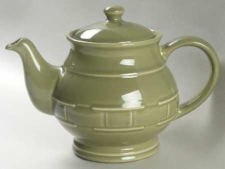 Woven Traditions Sage Teapot & Lid by Longaberger