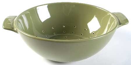 Woven Traditions Sage Ceramic Colander