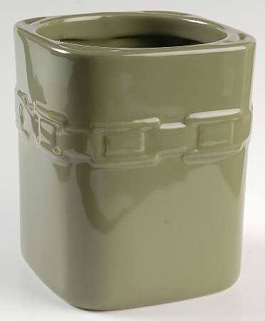 Woven Traditions Sage Medium Square Canister No Lid