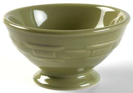 Woven Traditions Sage Footed Ice Cream Cup by Longaberger