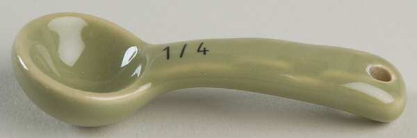 Woven Traditions Sage 1/4 Teaspoon Ceramic Measuring Spoon