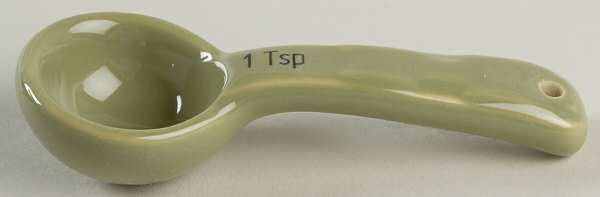 Woven Traditions Sage 1 Teaspoon Ceramic Measuring Spoon
