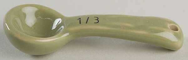 Woven Traditions Sage 1/3 Teaspoon Ceramic Measuring Spoon