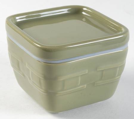 Woven Traditions Sage 4" Square Baker & Lid by Longaberger