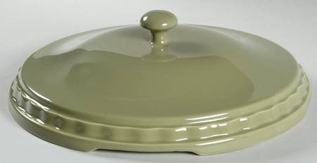 Woven Traditions Sage Ceramic Lid for 10" Pie Baking Plate