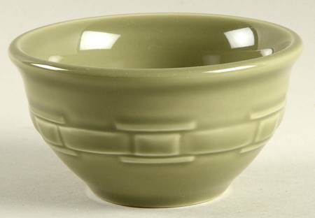 Woven Traditions Sage Rim Fruit/Dessert (Sauce) Bowl