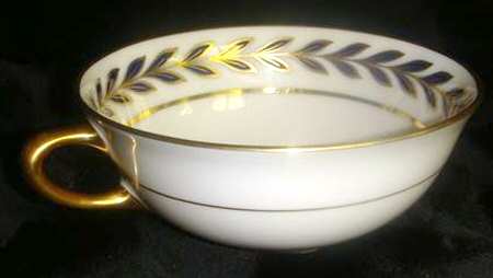 Athenia Cobalt Blue Flat Cream Soup Bowl