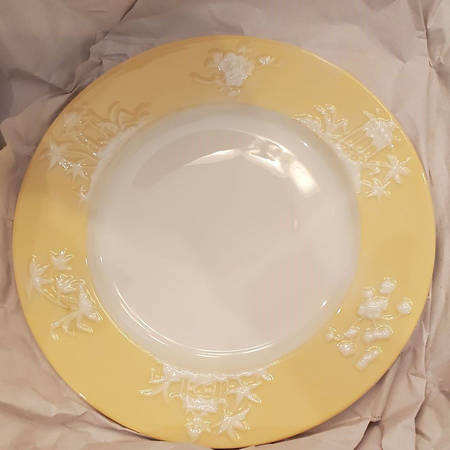 Pagoda Yellow Luncheon Plate