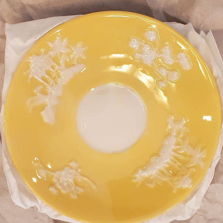 Pagoda Yellow Flat Cup