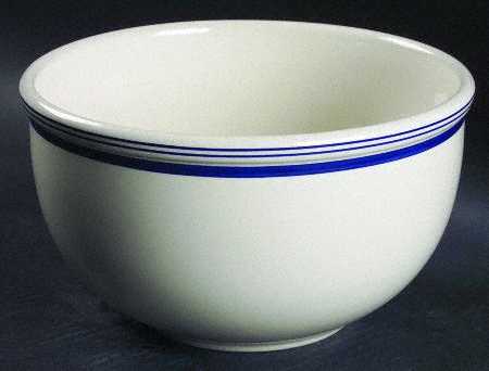 Cafe Stripe Blue (LR021, LR050) 8" Mixing Bowl