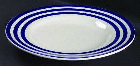 Cafe Stripe Blue (LR021, LR050) 16" Chop Plate (Round Platter)