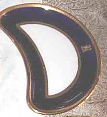 E1B Cobalt Crescent Salad Plate
